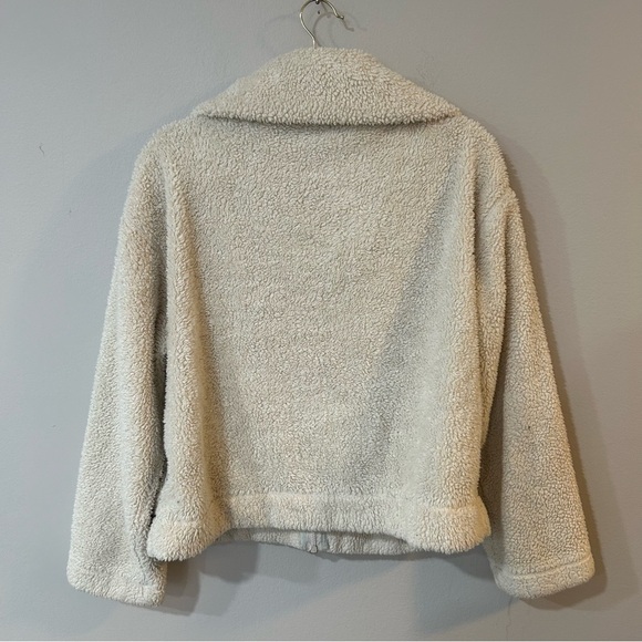 FP Movement Dazed High Neck Sherpa Jacket Cream Ivory Women’s Size Small - Picture 5 of 7